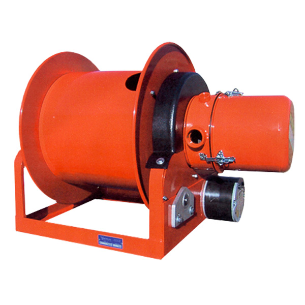 Cable Storage Reels with electric motor rewind
